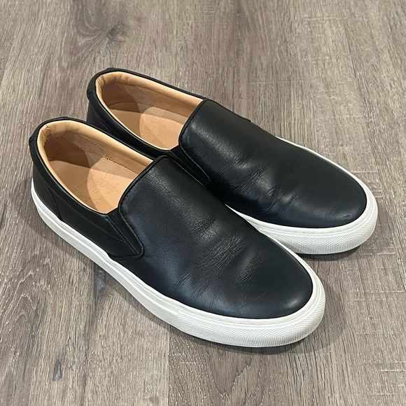 Women’s GREATS 8.5US Made in Italy Brooklyn The Royal 2.0 Nero Leather Sneaker - Picture 1 of 10